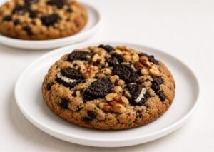 cookies de oreo nueces y chips de chocolate